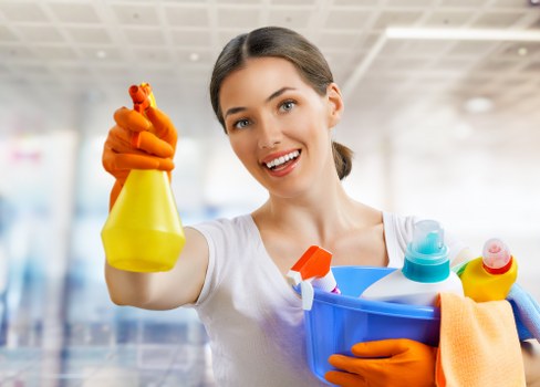 Carpet cleaning equipment and cleaning products ready for use